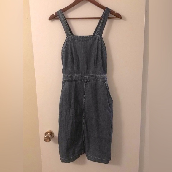 Denim dress with pockets - Picture 1 of 2